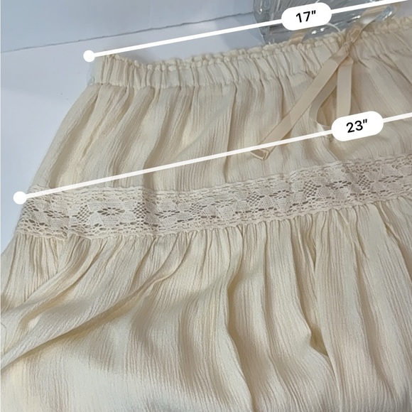 π Boho Western Lace-Tiered Maxi Skirt β Antique White β XL π - Picture 12 of 16
